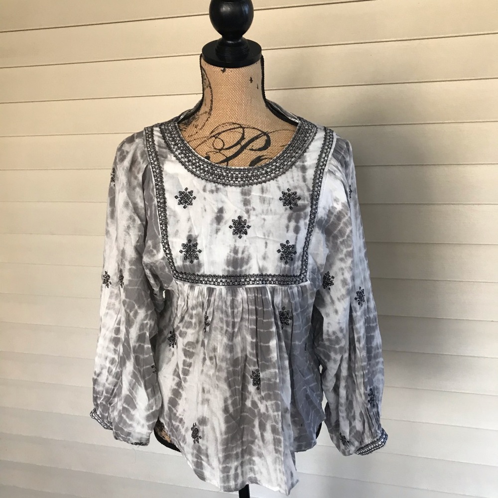 Zara Boho Style Top - beaded - NWT - XS